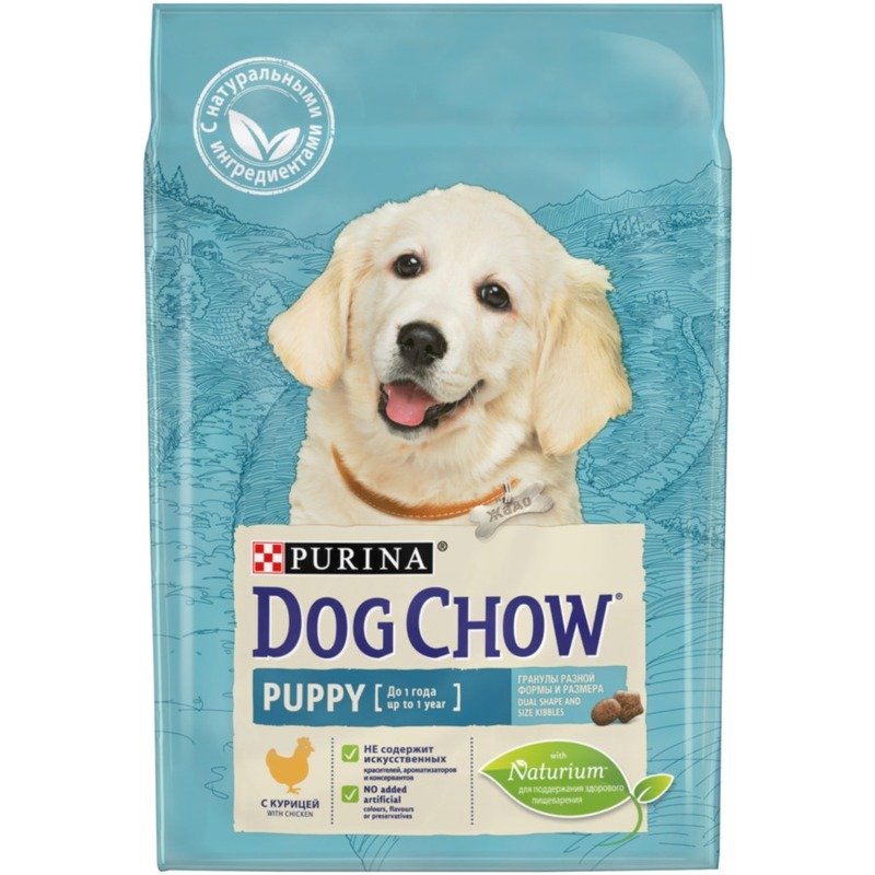 DOG CHOW Сухой корм Dog Chow для щенков, с курицей - 2,5 кг
