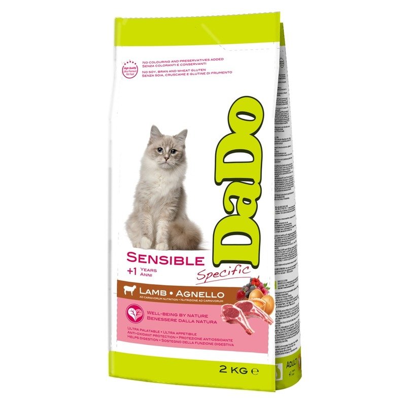 Dado Cat Sensible Lamb сухой корм для кошек с чувствительным пищеварением, с ягненком