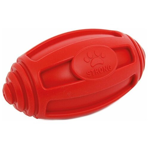 Мячик для собак Грызлик Ам регби Аmfibios (30.GR.015), красный, 1шт.