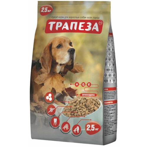 Трапеза Оптималь сух. для собак 2,5кг