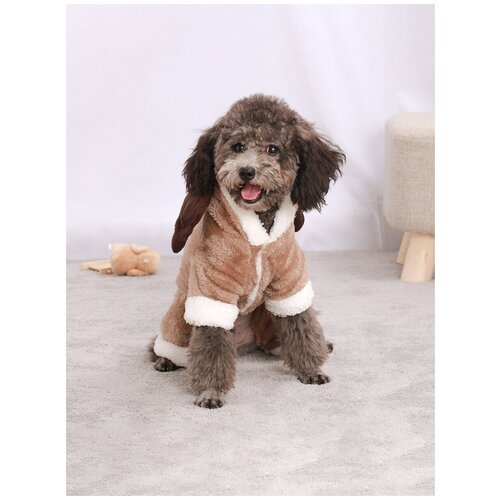 Теплая пижама для собак оленёнок (Размер: 2XL) Длина спинки 42 см; окружность шеи 58 см