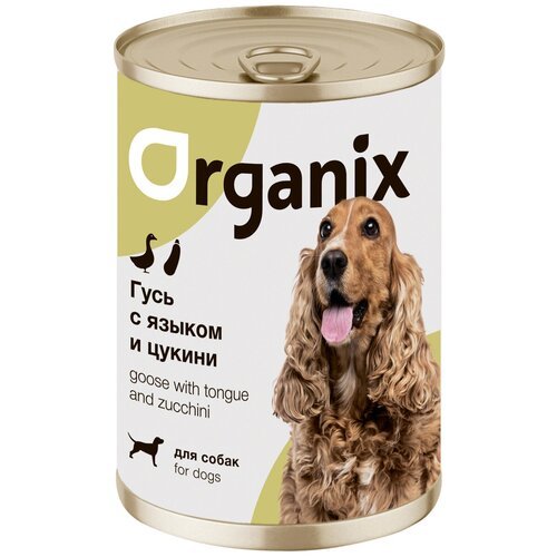 Organix Консервы для собак Рагу из гуся с языком и цуккини 0.4 кг