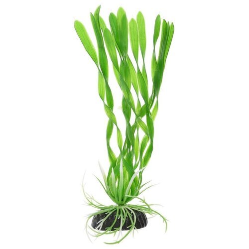 Растение для аквариума пластиковое Валиснерия спиральная зеленая, BARBUS, Plant 014 (10 см)