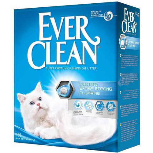 Ever Clean комкующийся наполнитель без аромата (extra strong clumping unscented)