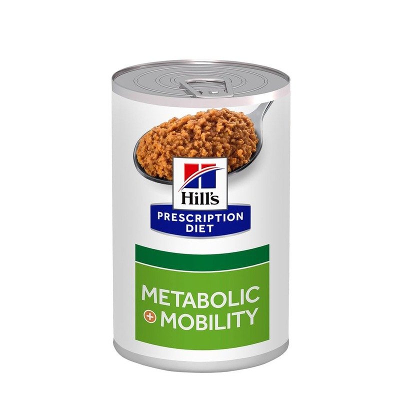 Hills Prescription Diet Metabolic + Mobility для собак, для коррекции веса, с курицей, в консервах - 370 г