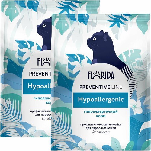 FLORIDA PREVENTIVE LINE HYPOALLERGENIC гипоаллергенный для взрослых кошек (1,5 + 1,5 кг)