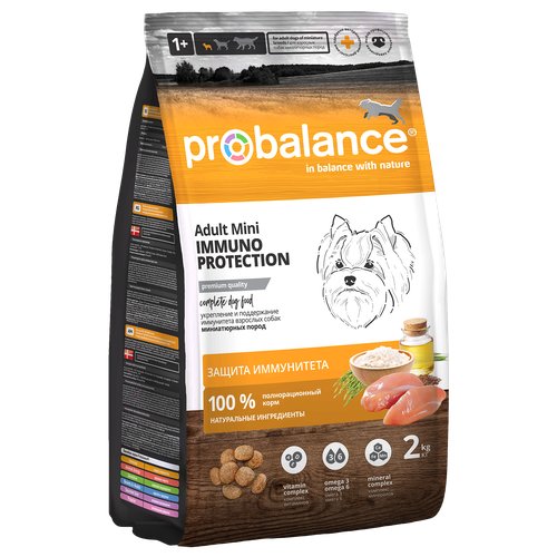 Сухой корм для собак ProBalance Immuno Adult Mini 1 шт х 2 кг