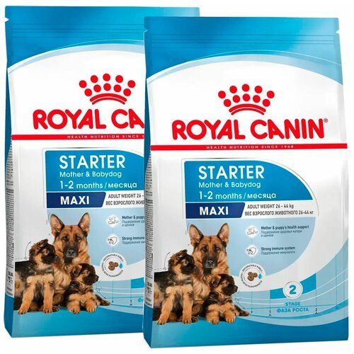 ROYAL CANIN MAXI STARTER для щенков крупных пород до 2 месяцев, беременных и кормящих сук (15 + 15 кг)
