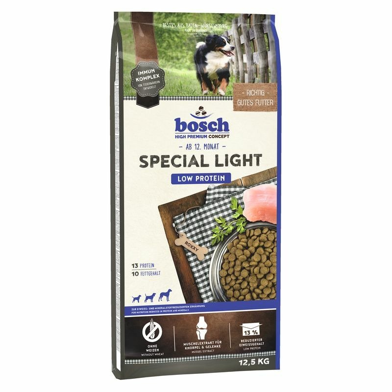 Сухой корм Bosch Special Light для взрослых собак всех пород с пониженным содержанием белка и минеральных веществ