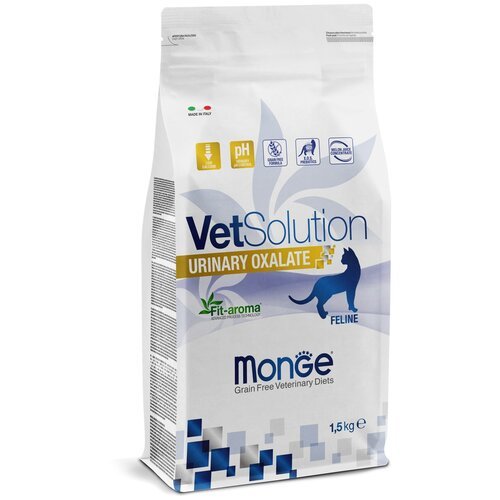 Сухой корм для кошек Monge VetSolution Oxalate, для лечения МКБ, беззерновой 1.5 кг