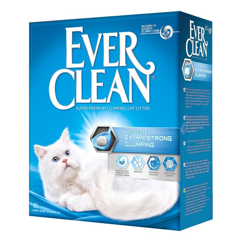 Наполнитель Ever Clean Extra Strong Clumping Unscented комкующийся без ароматизатора - 6 л