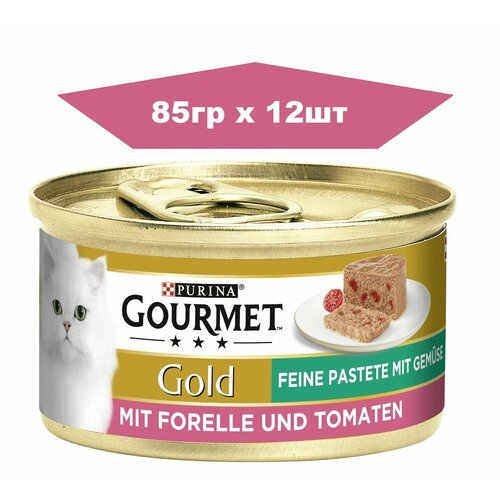 Gourmet Gold паштет с форелью и томатами 85гр х 12шт
