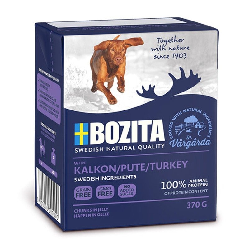 BOZITA Bozita кусочки в желе с индейкой для собак - 370 г