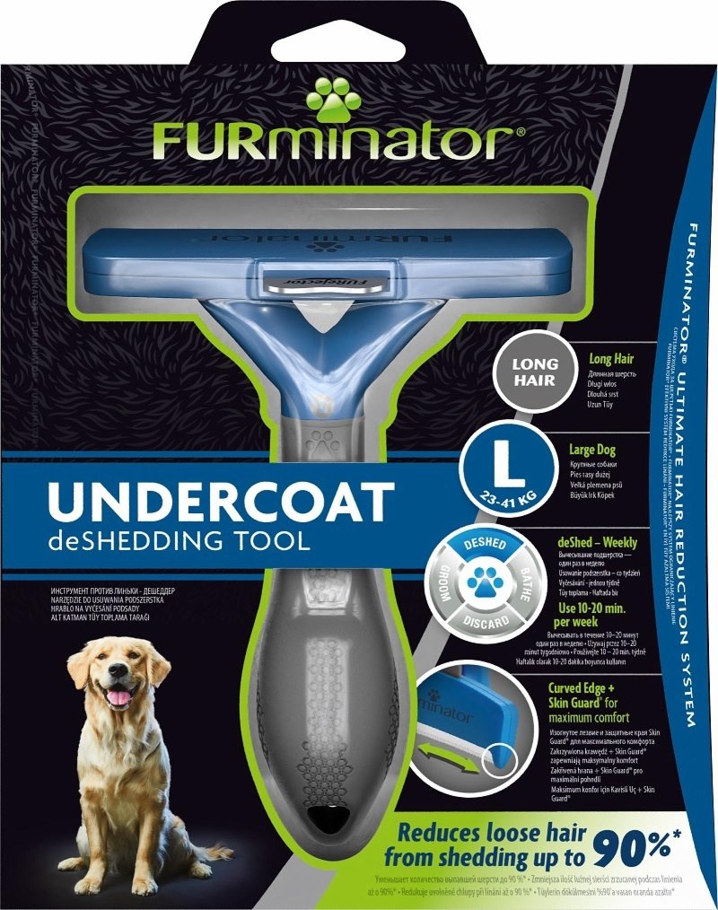 FURminator FURminator фурминатор L, для крупных собак с длинной шерстью (270 г)