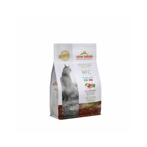 Almo Nature Для стерилизованных кошек со свежей Говядиной (50проц. мяса) (Adult Sterilized Beef) 9162 1,2 кг 53483 (2 шт)