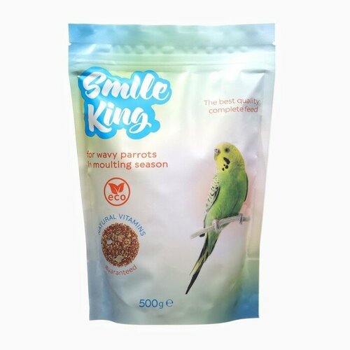 Smile King Корм Smile King для волнистого попугая в период линьки, 500 г