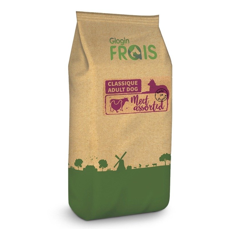 Frais Classique полнорационный сухой корм для собак, мясное ассорти - 3 кг