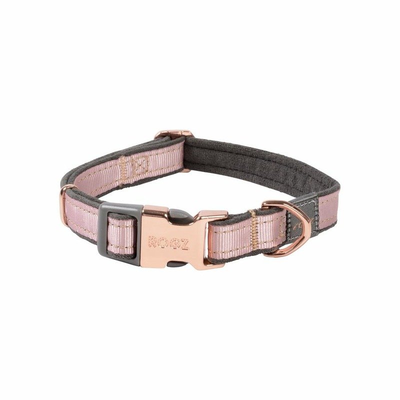 Rogz Urban Halsband M Pink Blush ошейник для собак средних пород, размер M, обхват шеи 26-40 см, цвет розовый