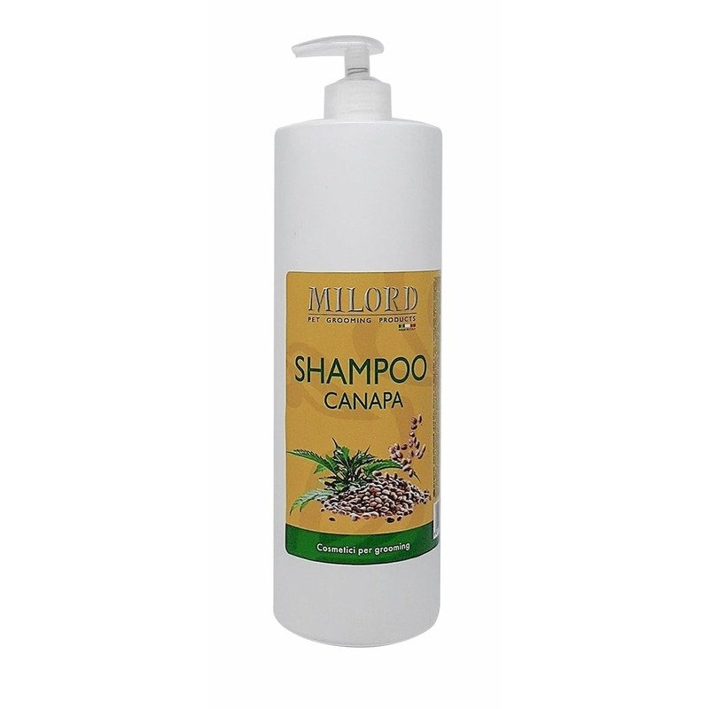 Milord Shampoo Canapa шампунь \'Канапа\' для собак с длинной шерстью, питательный, с дозатором - 1 л