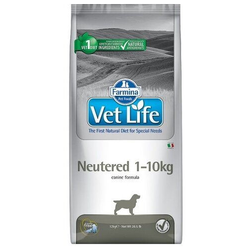 Корм Farmina Vet Life Neutered (1-10 кг) для стерилизованных собак, 2 кг