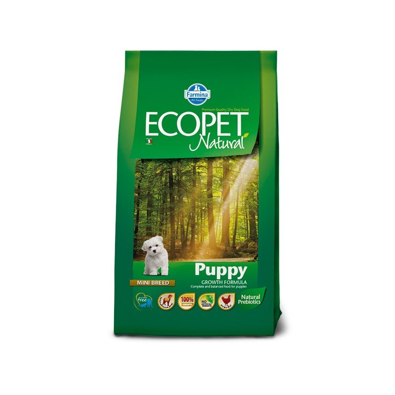 Farmina Farmina Ecopet Natural Puppy Mini сухой корм с курицей для щенков мелких пород, беременных и лактирующих сук