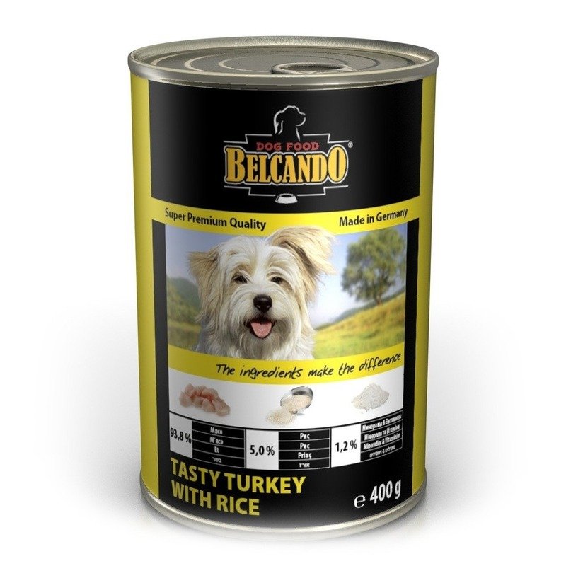 BELCANDO Консервы для собак Belcando Super Premium с индейкой и рисом - 400 г