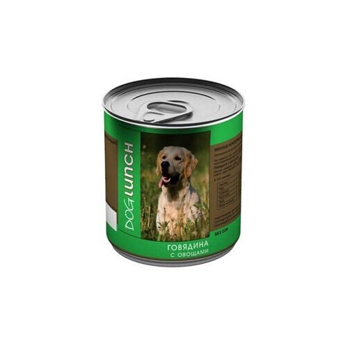Дог Ланч кон. для собак Говядина с овощами 750г (18 шт)