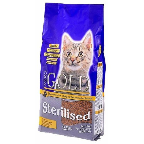 Сухой корм для стерилизованных кошек Nero Gold Sterilised 2.5 кг