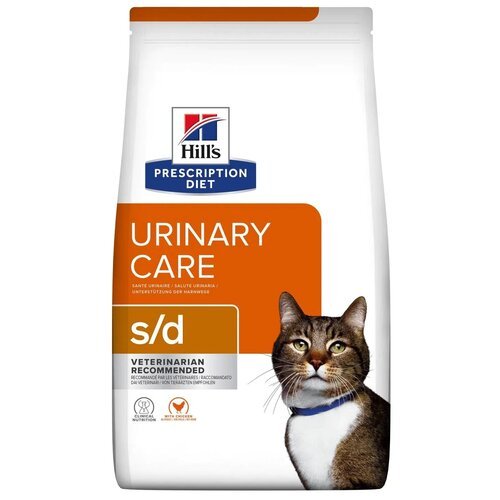 Сухой корм для кошек Hill's Prescription Diet Urinary Care S/D, для профилактики МКБ, с курицей 3 кг (кусочки в желе)
