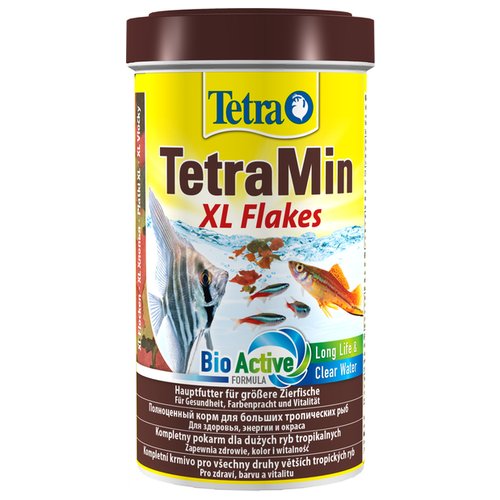 TetraMin XL (крупные хлопья) 500мл Основной корм для всех видов аквариумных рыб