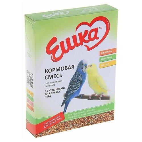 Ешка Корм «Ешка» для волнистых попугаев, с витаминами для окраса пера, 500 г