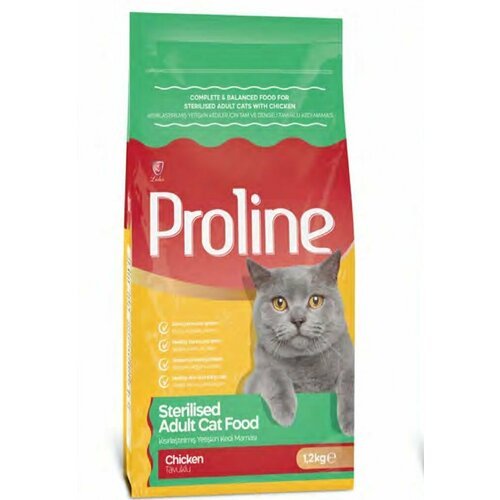 Proline Сухой корм для стерилизованных кошек, курица 1,2кг