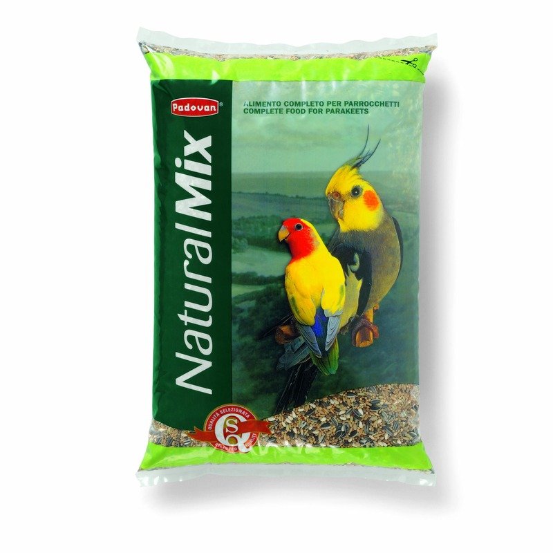 Корм Padovan Naturalmix parrocchetti для средних попугаев основной - 850 г