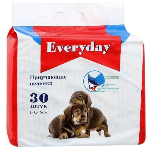 EVERYDAY Впитывающие пеленки для животных (гелевые) 30шт 60х45см 56492, 0,5 кг, 34099