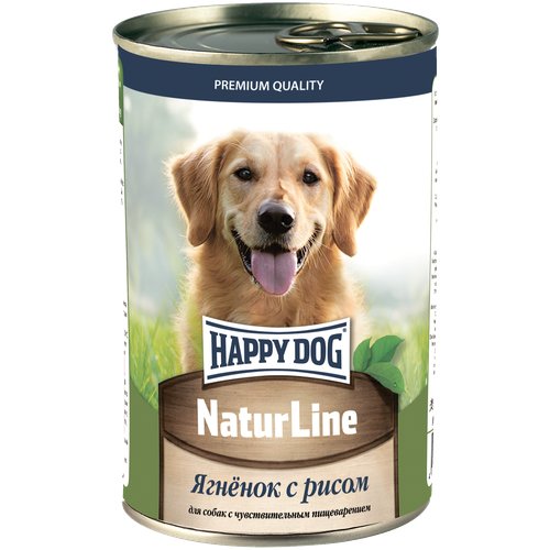 Консервы Happy Dog ягненок с рисом 410г х 12шт