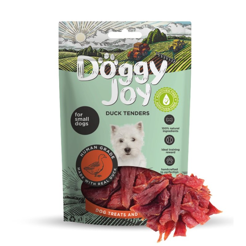 Лакомство для собак DOGGY JOY 50744 для мелких пород Hарезка утиного филе 55г