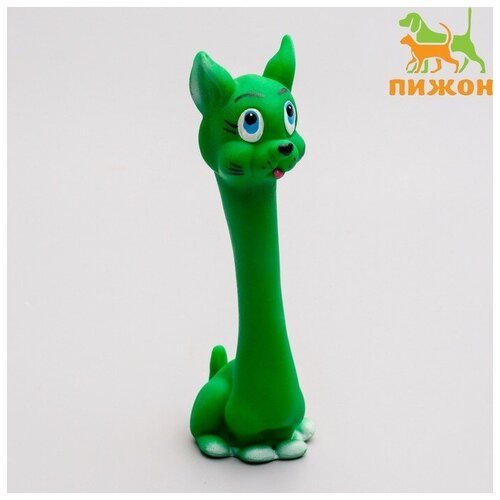 Игрушка-гантель 'Кошка', 20 см, микс