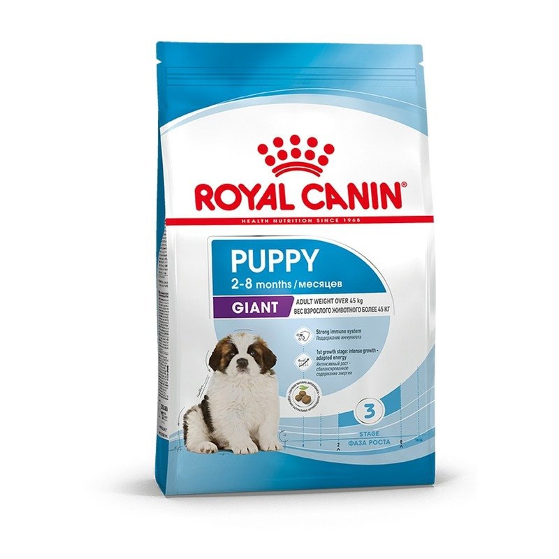 ROYAL CANIN Royal Canin Giant Puppy полнорационный сухой корм для щенков гигантских пород с 2 до 8 месяцев - 3,5 кг