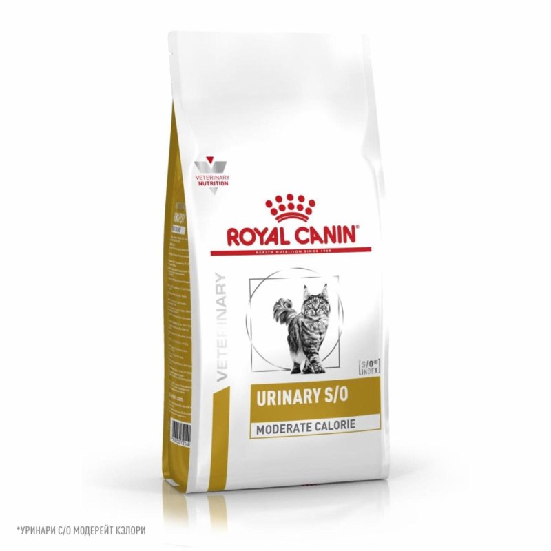 Royal Canin (вет.корма) Royal Canin (вет.корма) корм сухой для кошек, склонных к набору веса, при мочекаменной болезни, URINARY S/O MODERATE CALORIE (1.5 кг)