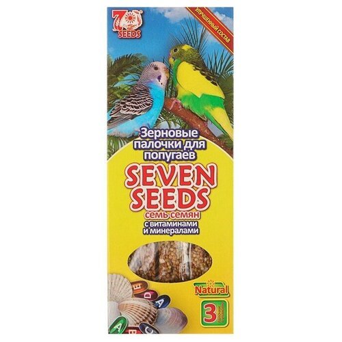 Палочки 'Seven Seeds' для попугаев, витамины и минералы, 3 шт, 90 г