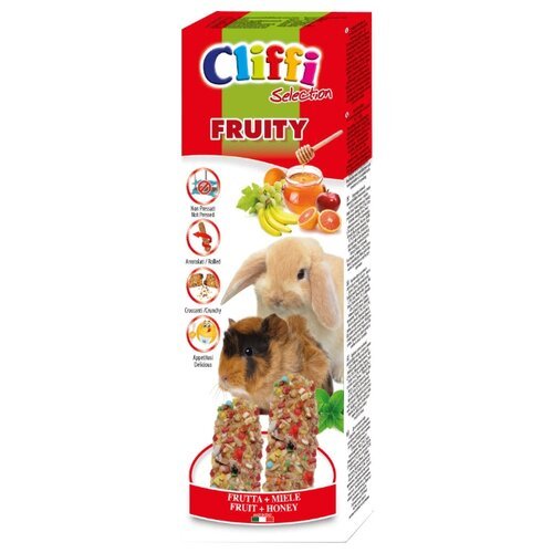 Лакомство для кроликов Cliffi Selection fruity ( fruit + honey), 110 г