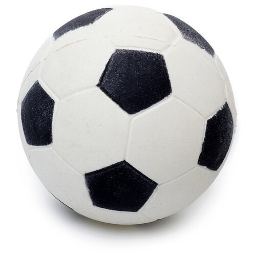 Игрушка для собак из пенорезины DUVO+ 'Мяч футбольный', черно-белый, 3.5см (Бельгия)