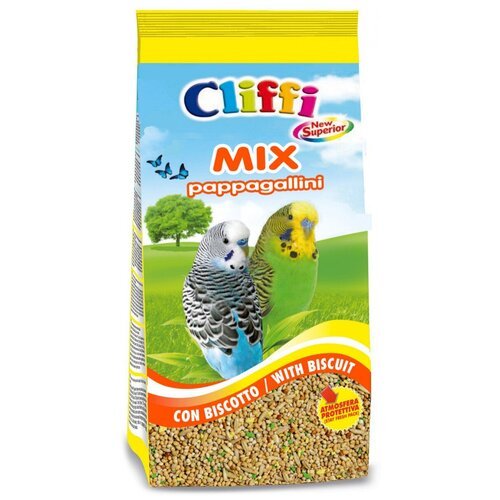 Корм сухой Cliffi Superior Mix Pappagallini With Biscuit Бисквит, для волнистых попугаев, 5000 г