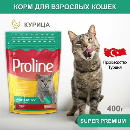 Proline Сухой корм для кошек, Курица Adult Cat Food Chicken 0,4кг