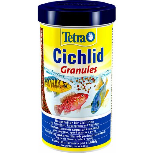 TETRA CICHLID GRANULES корм гранулы для всех видов цихлид (500 мл х 4 шт)