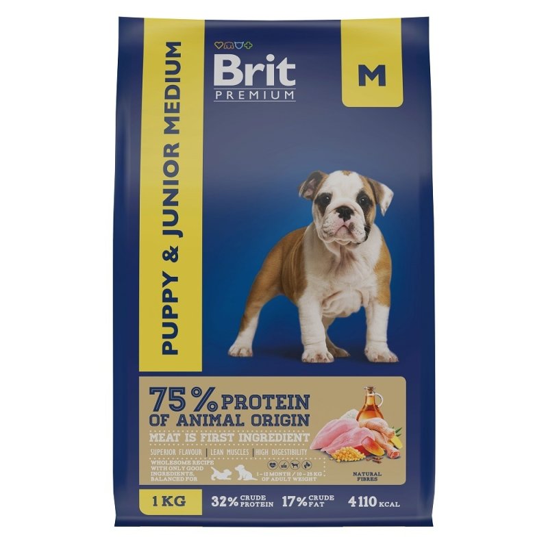 Brit Brit сухой корм премиум класса с курицей для щенков и молодых собак (3 кг)