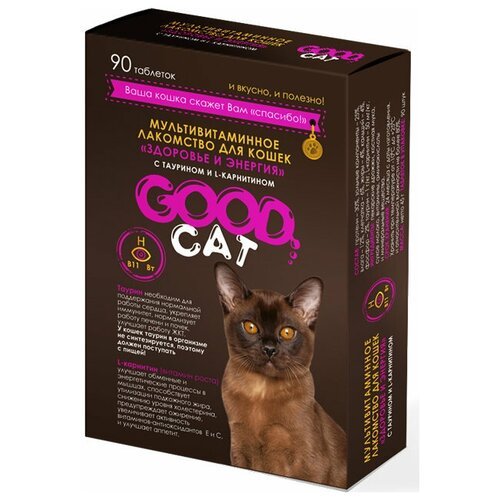 GOOD CAT Мультивитаминное лакомcтво для Кошек 'здоровье И энергия' 90 таб. FG05202