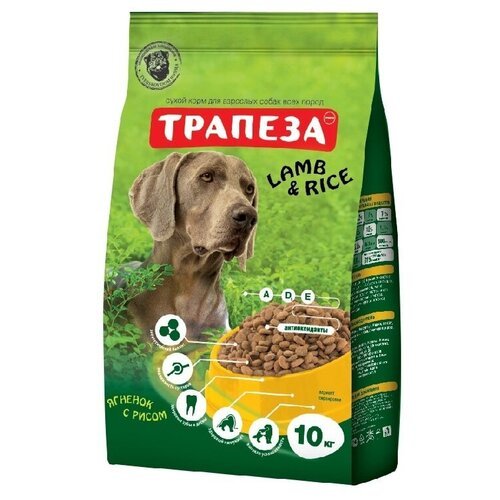 Трапеза Ягненок для взрослых собак 10 кг 40783