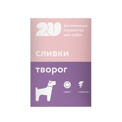 2u Витаминное лакомство для собак Для здоровья и энергии, 60 таб, 0,03 кг
