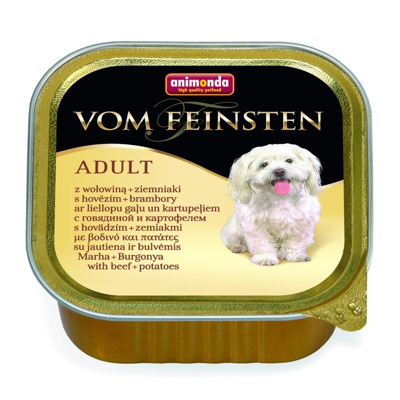 Animonda Vom Feinsten Adult влажный корм для собак, паштет с говядиной и картофелем, в ламистерах - 150 г
